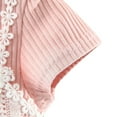 thumbnail image 4 of Gyratedream Baby Girls Short Sleeve Lace Tutu Princess Dress Summer Knit Tops Sun Dress (0-24 Months,Pink), 4 of 8