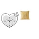 thumbnail image 1 of Elegante Reloj De Pared Con Forma De Corazón Y Funda De Almohada, Diseño Acrílico Creativo Para El Hogar, La Oficina, La Sala De Estudio, La Cafetería, La Sala De Estar, El Dormitorio, La, 1 of 8