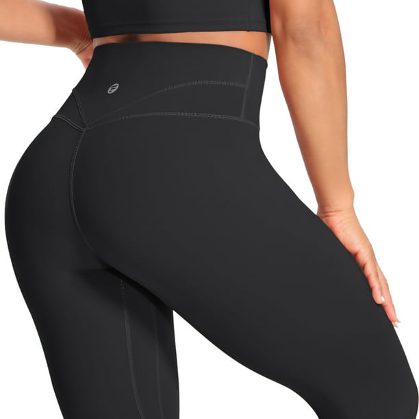 High Waisted Leggings for Women, Letsfit ES11 Soft Full-Length Yoga Pants  with Tummy Control & Inner Pocket for Women - Walmart.com