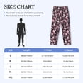 thumbnail image 4 of Naloa Daisies Flowers Pajama Pants Men, PJ Bottoms, Sleep & Lounge Pants-Small, 4 of 6