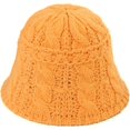 thumbnail image 3 of CoCopeaunts Women Bucket Hats Thick Warm Keeping Knitted Hat Autumn Winter Casual Fisherman Hat Solid Color Crochet Bucket Cap, 3 of 8