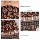 thumbnail image 4 of Vestido corto con estampado floral para mujer, suave, elegante, con dobladillo suelto, sin tirantes, con hombros descubiertos, para fiestas, compras, color negro, XL, 4 of 5