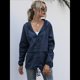 thumbnail image 4 of Impermeables para Mujer, Impermeables, Resistentes Al Viento, Ajustables, con Capucha y Bolsillos. Azul Oscuro M, 4 of 9
