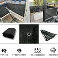 thumbnail image 3 of LOVE STORY 3' x 10' Balcony Privacy Screen Fence Cover Mesh for Deck Patio Porch Railing, Black, 3 of 7