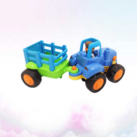 Kids Car Toy Tractors Car Model Engineering Van Model Kids Early Learning Toy Blue Blue