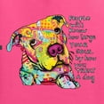 thumbnail image 2 of Colorful Pitbul | People Will Know How Large Your Soul | Dean Russo Art Animal Lover Unisex Hoodie Sweatshirt, Neon Pink, Medium, 2 of 6