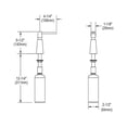 thumbnail image 2 of Elkay LKHA1054NK Soap & Lotion Dispenser - Brushed Nickel, 2 of 2