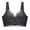 Black, variant on Full-Coverage Wireless Bra Women Comfort Strap Push-up Lace Bras No Underwire Back Hook and Eye Closure No Wire Brassiere Ladies V-Neck Padded Bralette Everyday Wire-Free Bras Green M