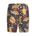 thumbnail image 5 of Naloa Turtles and Sea Plants Men's Short Pajama Pants, Lounge Comfort Shorts with Elasticized Waistband and Side Pockets - X-Large, 5 of 9