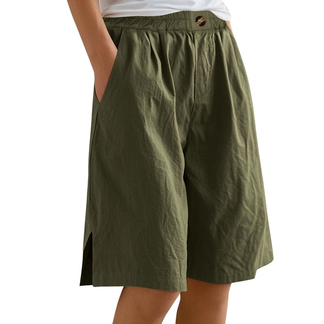 WILLBEST Pantalones Casuales de Mujer, de Moda, con Cintura Elástica, Holgados, Cargo, con Bolsillo para Mayor Comodidad Diaria. Chica