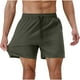 thumbnail image 5 of pstuiky Pantalones cortos de entrenamiento para hombre, Pantalones cortos casuales de verano para hombre, de color liso, con cintura elástica y bolsillo con cordón. Pantalones cortos de golf, 5 of 6