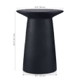 thumbnail image 4 of Bouclair Black Cement Hourglass Side Table, 4 of 10