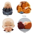 thumbnail image 5 of 4 Piece Cute Monk Figurines Small Resin Statue, Sage Kung Fu Buddha Creative Cra, 5 of 5