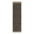 thumbnail image 3 of Unique Loom Chindi Trellis Collection Area Rug - Sand (2' 7" x 10' Runner Black/Natural), 3 of 7