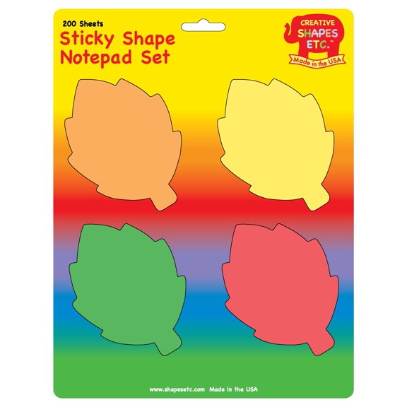 SHAPES ETC. Sticky Notepad Set - Fall Leaves