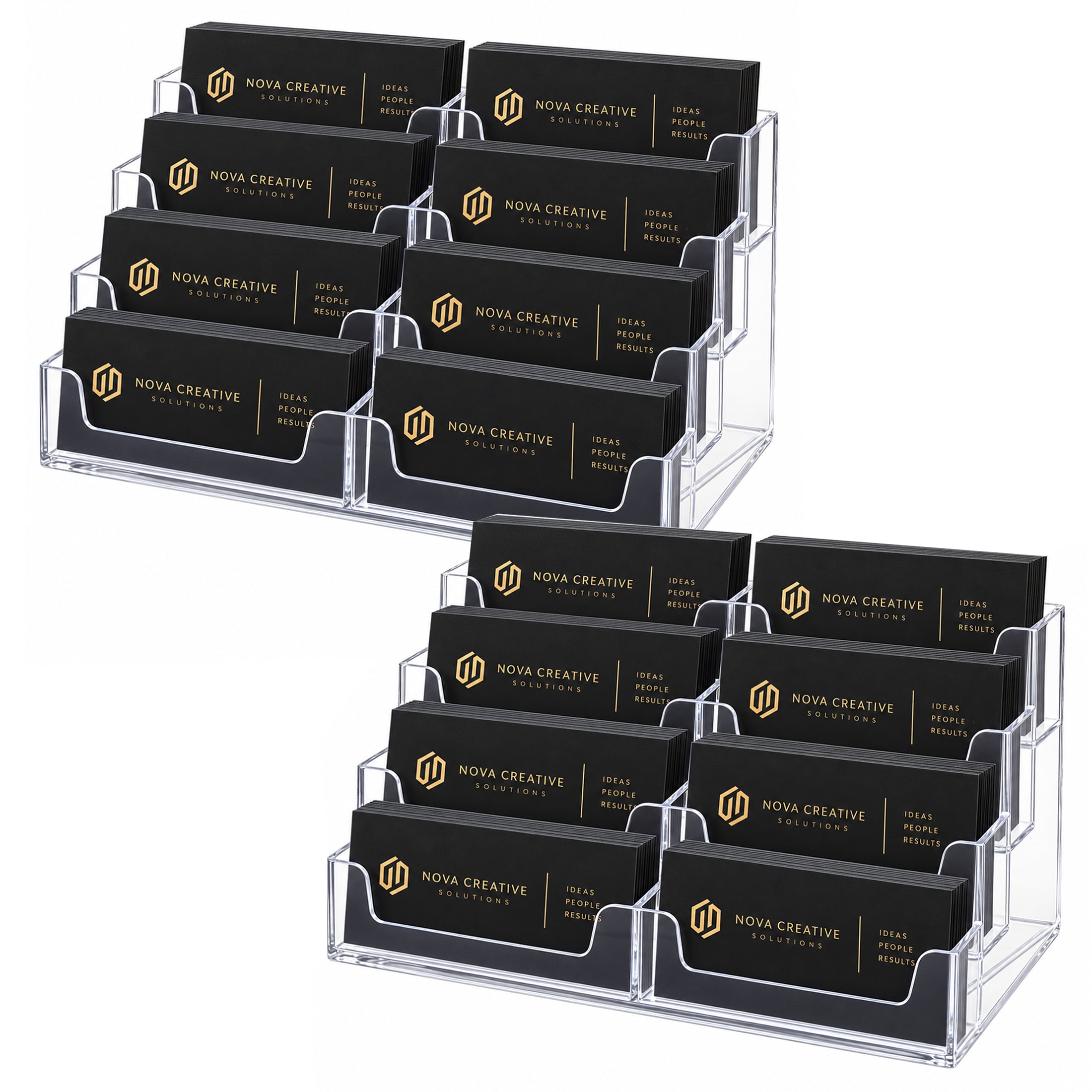 MaxGear, Business Card Holder, 500 cards, transparent lid