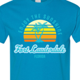 thumbnail image 4 of Inktastic Summer Enjoy the Sunshine Fort Lauderdale Florida in Blue T-Shirt, 4 of 5