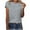 Gray, variant on Scyoekwg Summer Tops for Women Trendy Short Sleeve Plus Size Crewneck Going Out Tops Classic Solid Color Casual Tshirt Loose Comfy Blouse Cute Tops (Black,XXXL)