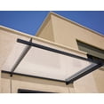 thumbnail image 4 of Palram - Canopia Nancy 2050 7' x 3' Acrylic/Galvanized Steel Awning - Gray/Clear, 4 of 10