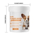 thumbnail image 3 of Buy 2 Get 3! Wipes For Cleaning Teeth Ears And Eyes Suitable For Dogs And Cats Ear Care Fingertips For Removing Earwax, Ear Mites, And Ear Cleaning Car5ml, 3 of 5
