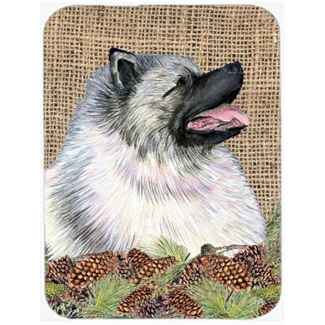 Carolines Treasures SS4080LCB Planche à Découper en Verre Keeshond - Grande