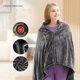 thumbnail image 1 of Manta eléctrica de franela con enchufe USB, calentador seguro de invierno, chal cálido con cremallera, mantas portátiles para el cuerpo, 1 of 3