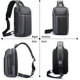 thumbnail image 6 of BANGE Waterproof Men's Sling Bag, Large Capacity Crossbody Backpack Durable, 6 of 9