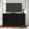 thumbnail image 6 of YOCWO Fluted 6 Drawer Dressers for Bedroom, 48" Wide Modern Chest of Drawer, Black, 6 of 8