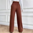 thumbnail image 5 of Women‘s Casual Pants Comfortable and Versatile Straight Leg Style with Drawstring Waist for Everyday Wear 3/4 Pants for Women Casual Pinstripe Pants Women Casual Women Casual Pants 3d Animal, 5 of 7
