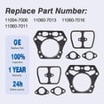 thumbnail image 3 of Gasket Kit 11004-7006 11060-7013 11060-7016 11060-7011 Compatible with Kawasaki FH641V FH680V 23hp FH721V 25hp Engines, 3 of 5