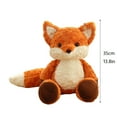 thumbnail image 3 of Running Fox Plush Toy - Soft Stuffed Animal for Kids, Huggable Jogging Fox Doll (1PC), 3 of 6
