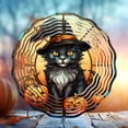 thumbnail image 6 of Clearance Under 10$! Memorial Wind Chimes,Halloween Cats In The Hat Rotating Wind Chime Garden Decorations, 6 of 9