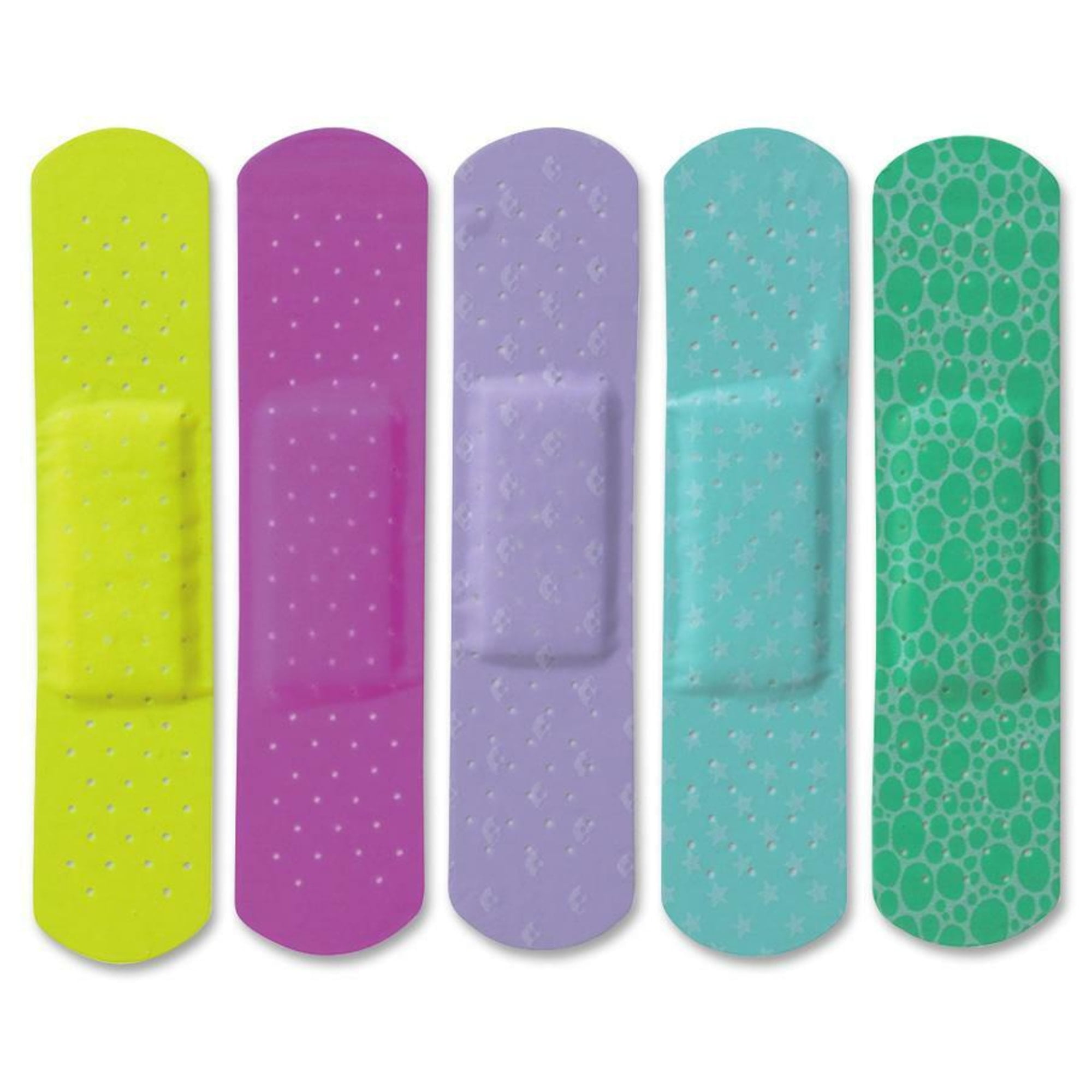 Curad® Neon Adhesive Bandages, Assorted Colors, Case of 1,200