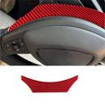 thumbnail image 1 of Real Bright Soft Car Interior Carbon Fiber Sticker DecorationRed Interior Steering Wheel Back Cover For Ford Mustang Mach-E Carbon FiberAuto Car Protection Interior Accessories, 1 of 8
