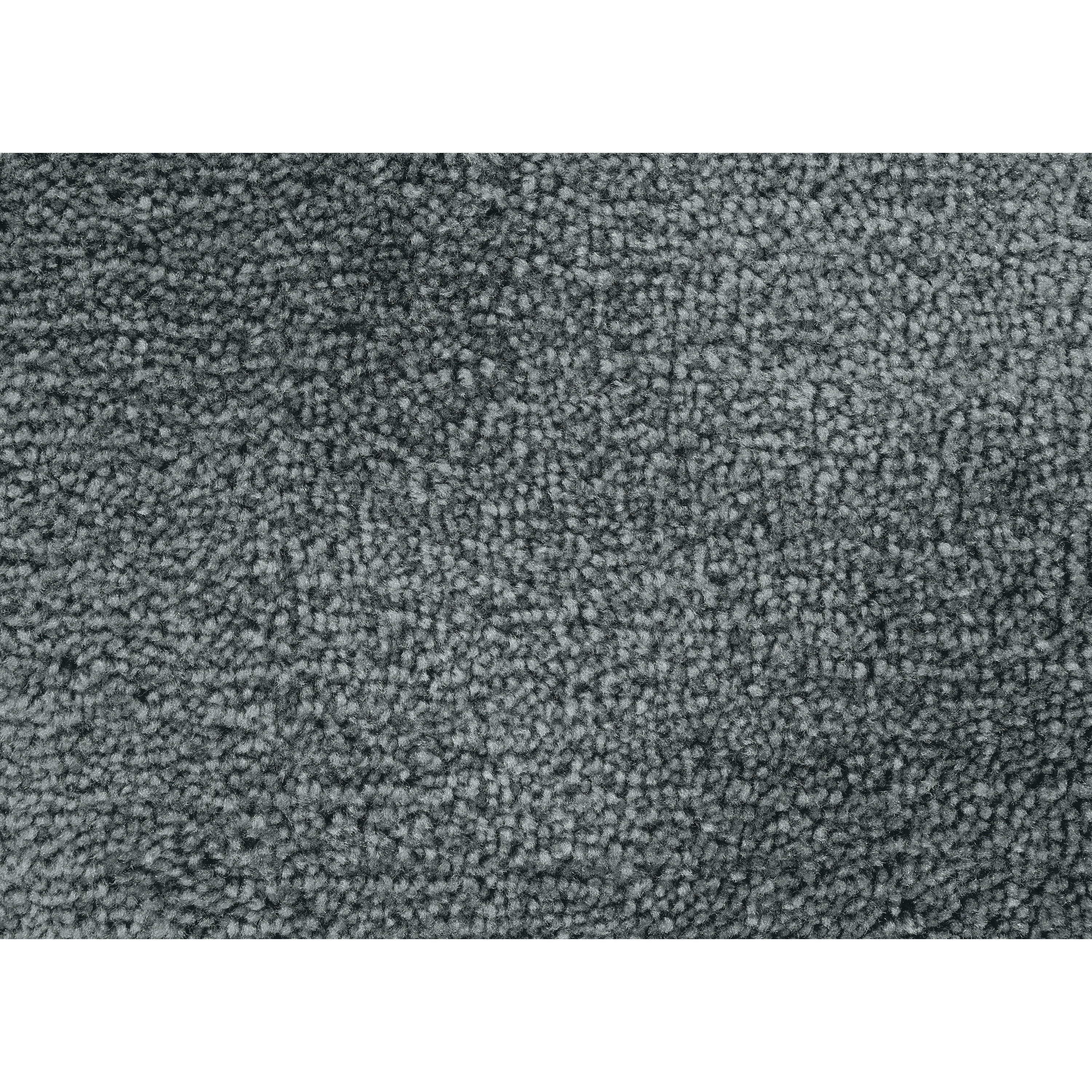 Garland Rug Traditional Washable Bath Rug Set, 3 Piece Set (21"x34" Bath Rug, Contour Rug, & Toilet Lid) Dark Gray