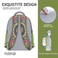 thumbnail image 4 of Sacred Symbolic Mandala Backpack for Teens - Waterproof Ergonomic School Bag with Spinal Support, 4 of 6