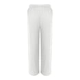 thumbnail image 4 of JJHGVB Palazzo Pants Wide Leg Pants Woman Womens Daily Elastic Waist Straight Solid Color Casual Pants Loose Long Pants Barrel Pants Women Women'S Pants White M, 4 of 6