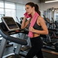 thumbnail image 1 of Serviette de Gym Rafraîchissante pour l'Absorption de la Sueur, Serviette de Sport en Microfibre à Séchage Rapide avec Sac en Maille pour l'Entraînement, la Course, la Randonnée, le Voyage, 1 of 6