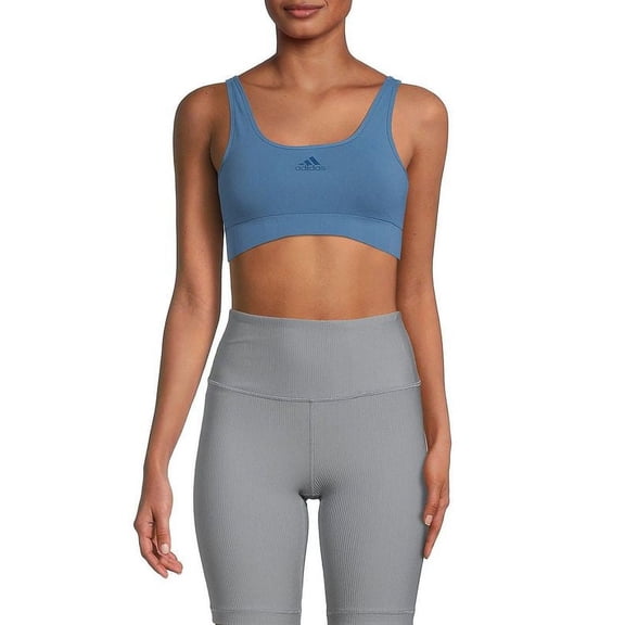 Women's Scoopneck Sports Bra - Blue