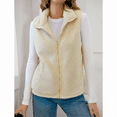 thumbnail image 2 of WQD Womens Sherpa Fleece Vest Lightweight Sleeveless Zip Up Jacket with Pockets Cozy Fuzzy Outerwear for Fall Winter Layering, 2 of 7