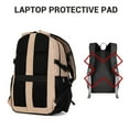 thumbnail image 3 of Travelhouse Travel Backpack Business 18 Inch Business Anti Theft Slim Sturdy College School Computer Bag.Khaki, 3 of 8