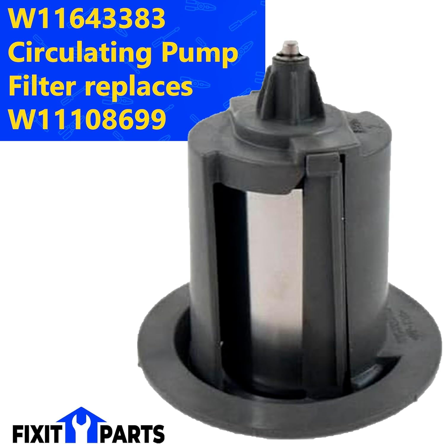 US-Based Supplier – W11643383 Dishwasher Circulating Pump Filter replaces W11108699 works with ,