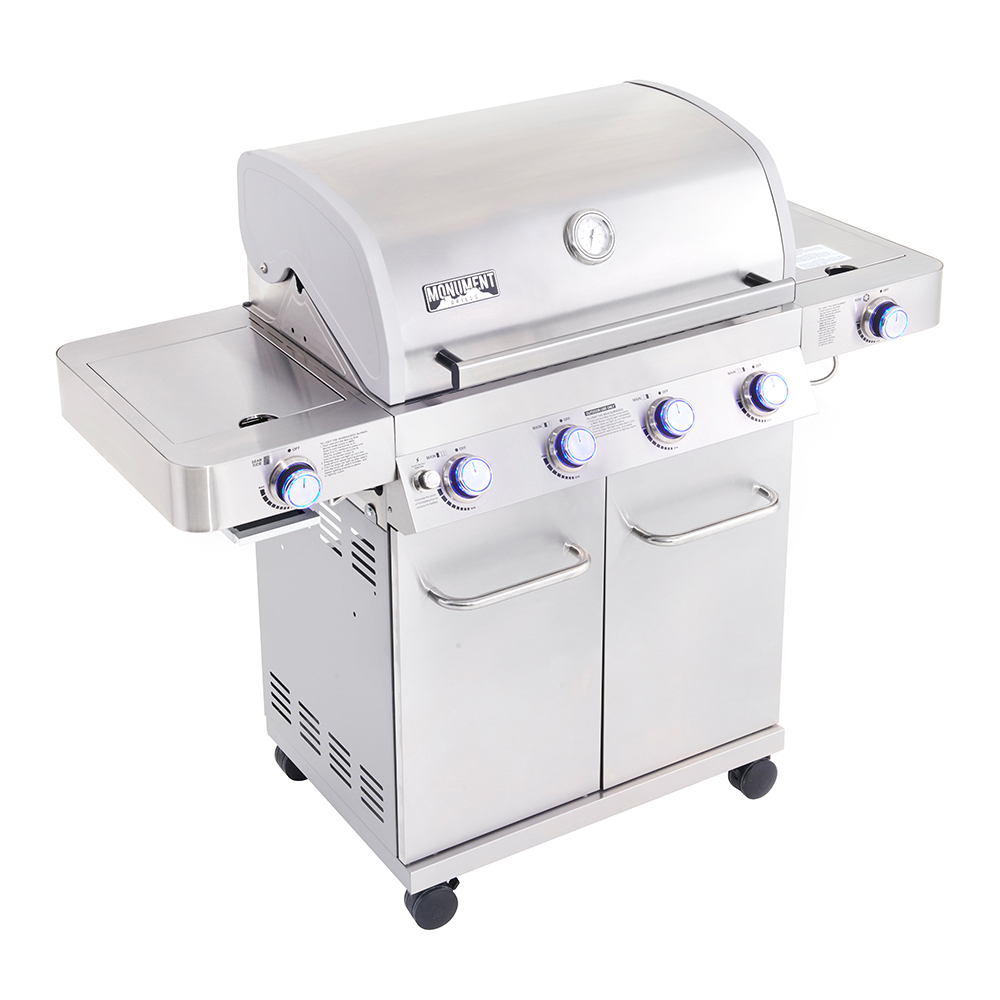 Monument Grills 24367 4 Burner Silver Propane Gas Grill - image 2 of 10