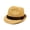 Brown Band, variant on Classic Tan Fedora Straw Hat
