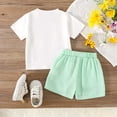 thumbnail image 4 of Boys Clothes Toddler Kids Summer Cotton Cartoon Embroidery Sleeveless Casual 0 6 12 18 24 Months 2T 3T Tees and Shorts Baby Outfit Set 2 Piece, 4 of 6
