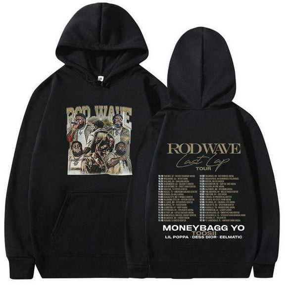 Singer Rod Wave Last Lap Tour 2024 New Hoodie Men's Hip Hop Fashion Pullover Sweatshirt Unisex Retro Oversized Hooded Streetwear