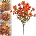thumbnail image 2 of 1 Pc Artificial Flowers UV Resistant Outdoor Plants No Fade Faux Plastic Shrubs Fake Silk Flowers Window Box Garden Porch Home Decoration, 7.87x13.78 Inch, B, 2 of 9