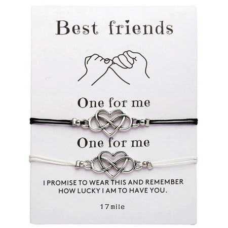 Vintage Simple Heart Infinity Friendship Bracelet Set Dainty Geometric Knot Bracelet Set Best Friend Gift Bracelet Jewelry Promise Bracelet