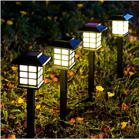 

2 Pack Solar Lights Outdoor Waterproof Decorative Solar Garden Lights Waterproof Solar Walkway Lights for Garden Courtyard Yard Landscape Passage Driveway Lawn