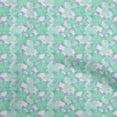thumbnail image 1 of oneOone Viscose Chiffon Sea Green Fabric Floral Craft Projects Decor Fabric Printed By The Yard 42 Inch Wide, 1 of 4